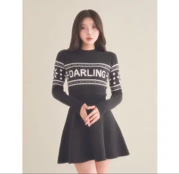 Darich 스노우 모티브 플레어 원피스입니다.