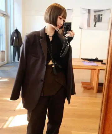 라포두제엠 2way 에코 스웨이드 뷔스티에 브라운