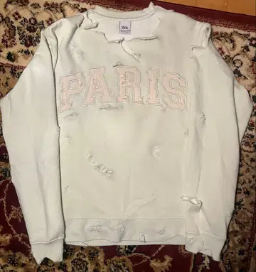 [ 구제 의류 ] 보로 맨투맨 츠네타 다이키 맨투맨 데미지 가공