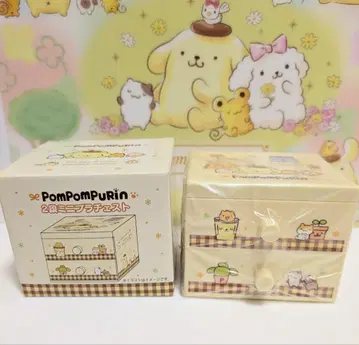 폼폼푸딩 2단 미니 플라스틱 체스트 소품함