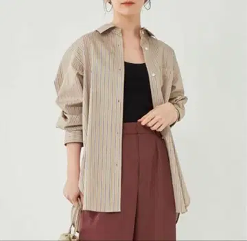 1_OF MINE 롱 셔츠 원 오브 마인 스트라이프