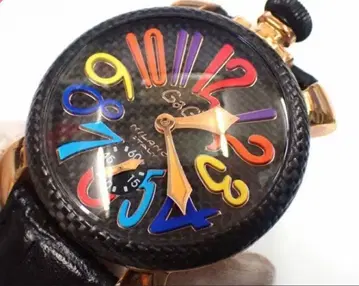 가가 밀라노 마누알레 500개 한정판 카본 셀 MANUALE 수동 와인딩