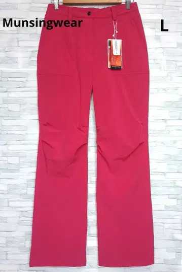 택 포함 미사용 먼싱웨어 여성용 골프 팬츠 방풍 방한 충전솜 L