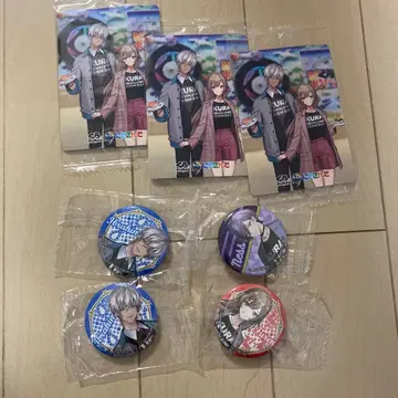 니지산지 x 쿠라스시 카드 & 캔뱃지 세트 [프렌 이브라힘 사카키네스]