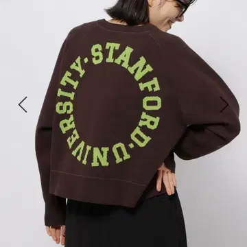 [ 새상품급 ] 니코앤드 백 로고 ZIP 니트 풀오버 브라운