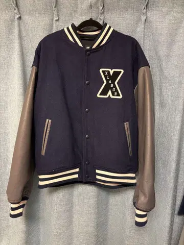 XLARGE 바시티 자켓 네이비