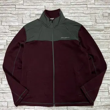 에디 바우어 플리스 쉘 자켓 와인 레드 L 아웃도어