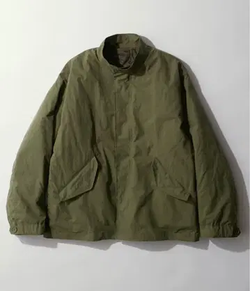 올리브색 스탠드 카라 자켓 세트