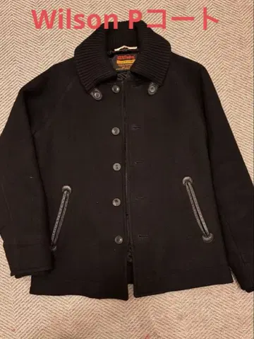 Wilson 블랙 울 피코트 사이즈 40 (L)