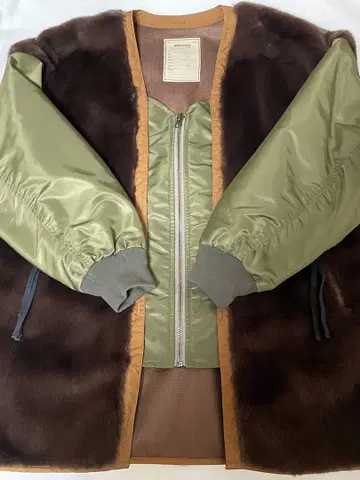 차오패닉 티피 etsinta 에신타 퍼 절개 자켓