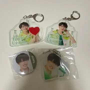 우츠미 타이치 아크릴 키링 컬러풀 다이아몬드 캔뱃지