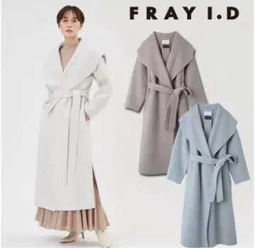 FRAY I.D 라이트 블루 와이드 숄카라 리버 코트 1 사이즈