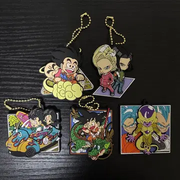 드래곤볼 러버 키링 러버 마스코트 5개 세트