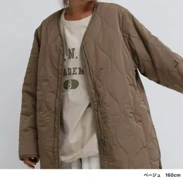 LASUD 노카라 퀼팅 아우터 베이지 라슈드