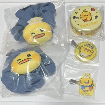 zeroni 에니마이 복권 테니니 E상 헤어 클립 C상 데님풍 스크런치