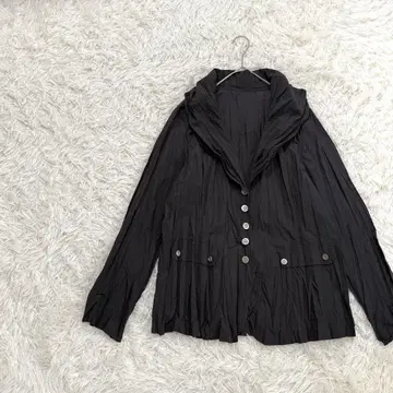 K C'EST DEUX 세두 자켓 3XL 그레이 플리츠 가공