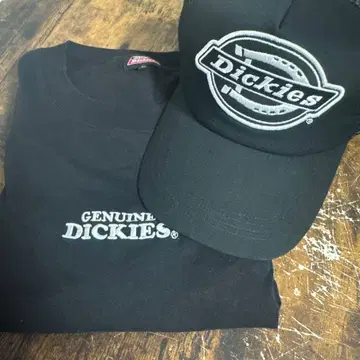Dickies 블랙 T셔츠 백 프린트 Dickies 캡
