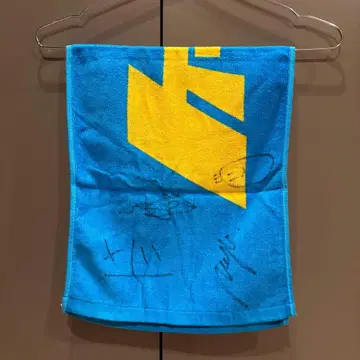 케플라 사인 포함 타월 굿즈 로고 블루