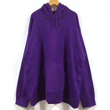 새상품 슈퍼 빅 후드티 맨투맨 긴팔 남성용 퍼플 4XL