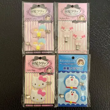 키키라라 피아노 키티 도라에몽 앞머리 클립