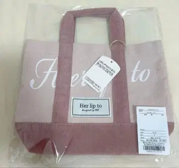 미사용 새상품 herlipto mini tote 루미네 토트백 핑크