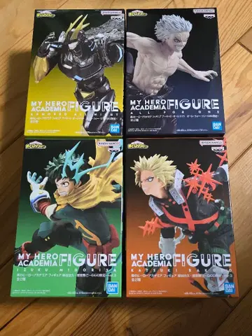 나의 히어로 아카데미아 피규어 4개 세트 GIGO 한정판