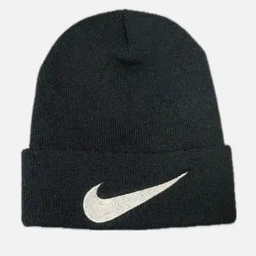 컨디션 최상 90s usa Nike 블랙 니트 모자 스우시