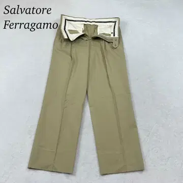 J583 XL 살바토레 페라가모 슬랙스 베이지 남성용