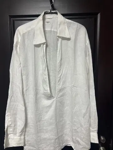 EDIFICE 린넨 스키퍼 셔츠 화이트