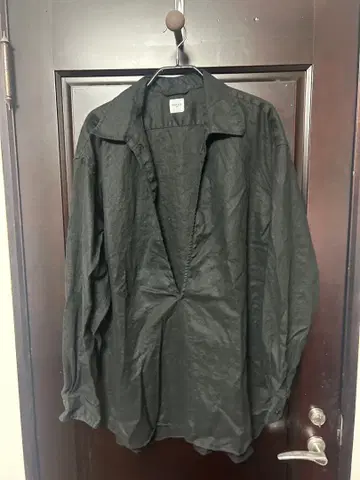 EDIFICE 린넨 스키퍼 셔츠 블랙