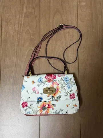 이탈리아 플라워 프린트 숄더백