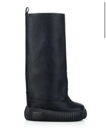 YELLO 블랙 롱 부츠