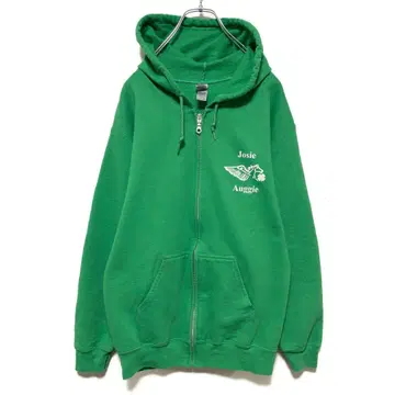 해외 구제 의류 길단 풀 집업 말 애니멀 프린트 후드티 2088