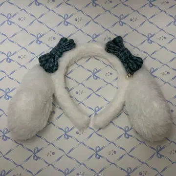 산리오 퓨로랜드 머리띠 시나몬 하운드투스 체크 패턴 2023 겨울 한정판