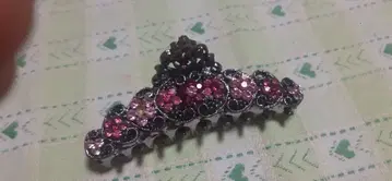 엘레강트한 핑크 스톤 헤어 클립