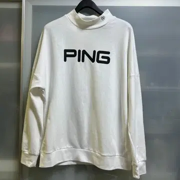 PING 화이트 하이넥 셔츠 여성용