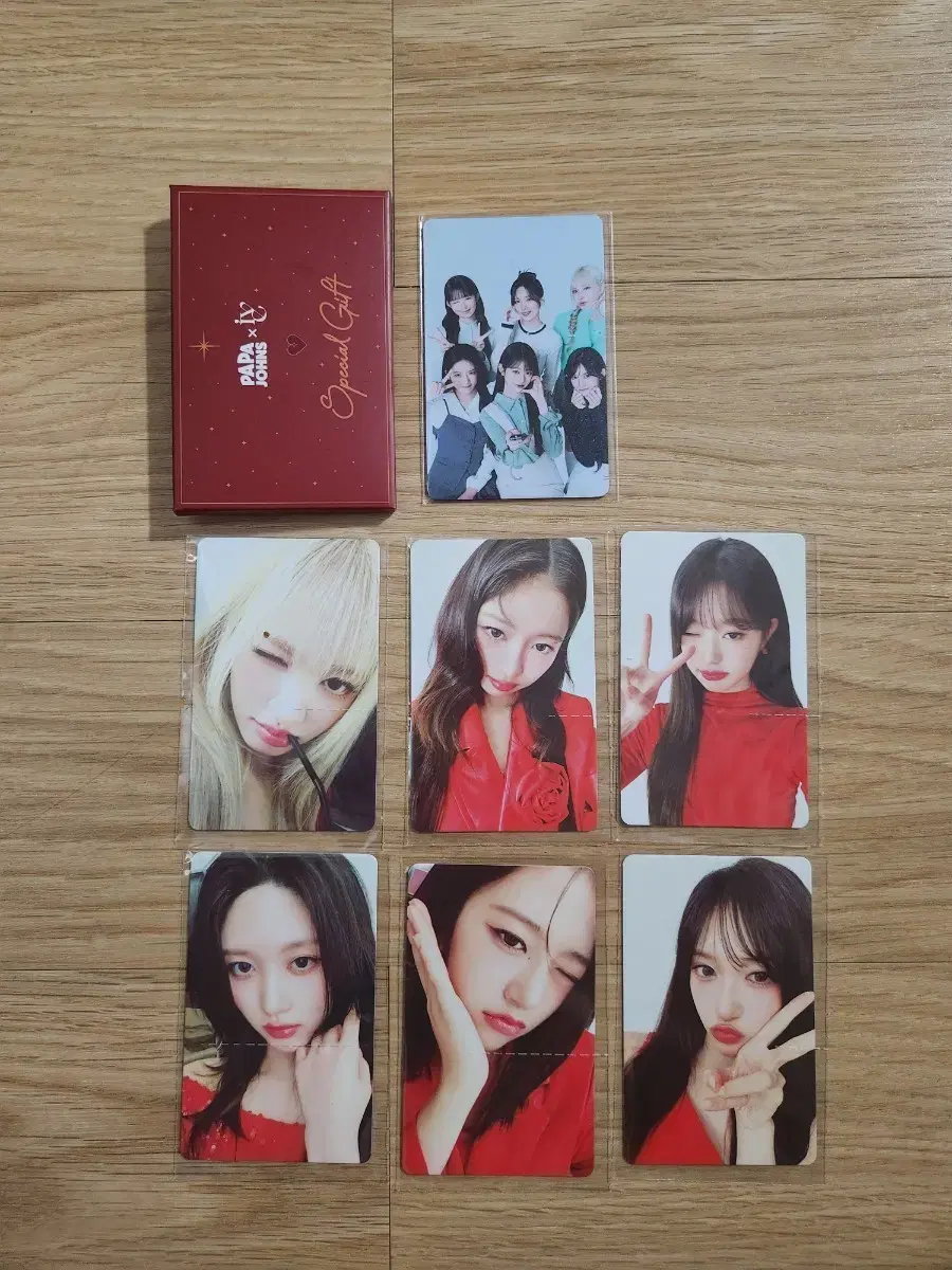 파파존스 아이브 9차 포토카드 풀셋(미개봉)