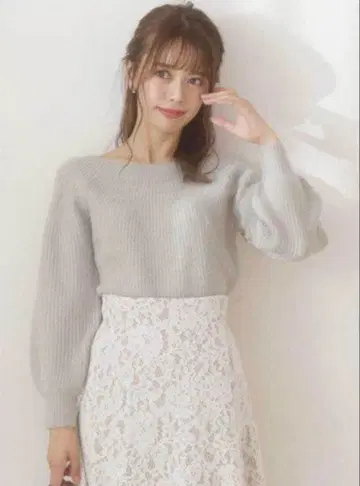 루즈 라메 니트