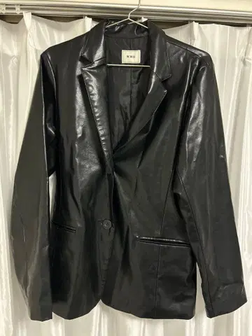 가죽 테일러드 자켓