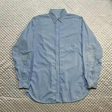50s VINTAGE Pirgrim 레귤러 카라 셔츠 USA 밴드 포함