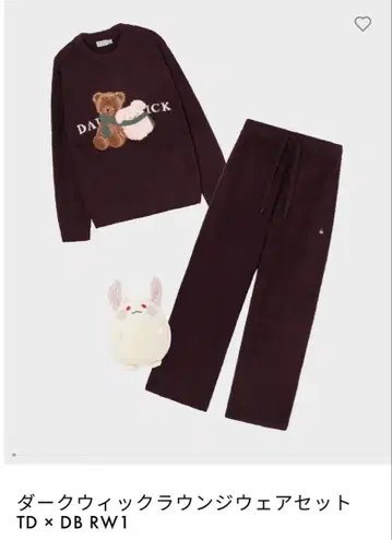 도쿄 디반카 봉제 인형 피카부 다크위크 라운지웨어 세트