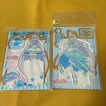 큐어냐미 원더풀 프리큐어! 아크릴 스탠드 새상품 두 개 세트