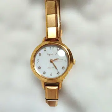 에네스베 손목시계 솔라 금 멀티