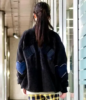 밀크페도 컨디션 최상 완판레어! 하트와펜 로고 퍼 플리스 MA-1