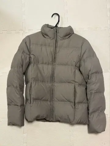 그레이 퀼팅 다운 자켓 38