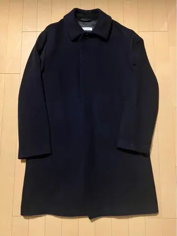 BEAUTY&YOUTH 네이비 스텐카라 코트 애로우즈