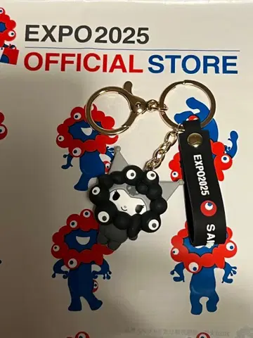 [새상품] 오사카 간사이 만박 입체 마스코트 스트랩 블랙 쿠로미