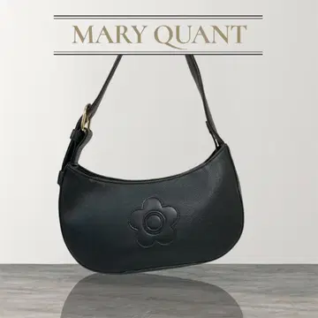 새상품급 마리콴트 원핸들 초승달형 원숄더 데이지 블랙