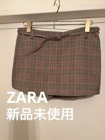 ZARA 자라 체크 스커트 숏팬츠 스코트