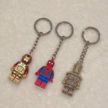 레고 키링 마블 아이언맨 그루트 스파이더맨